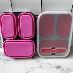 Imagen de LUNCHERA TUPPER PLEGABLE GRANDE DE SILICONA