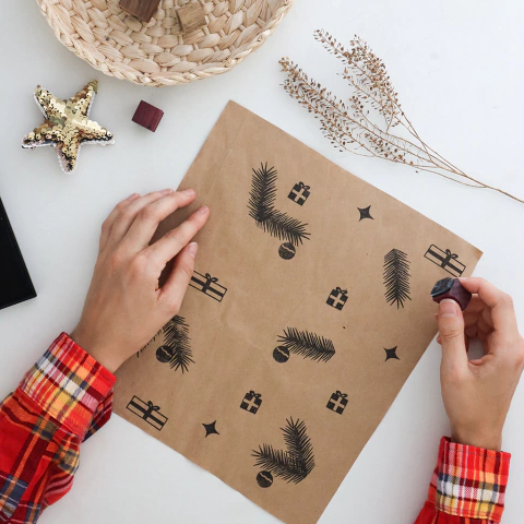 Kit de carimbos natalinos