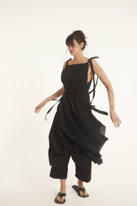 VESTIDO SAKAI 0129 - NEGRO - comprar online