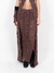 POLLERA TEJIDA OSAKA 0108- MARRON - comprar online