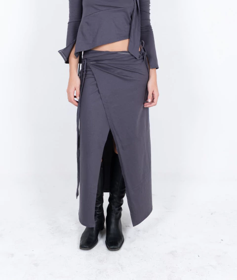 POLLERA FUKU 0106 - GRIS - comprar online