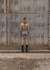 VESTIDO CORTO TEJIDO TOSHIMA con mitones 0068 - GRIS - comprar online