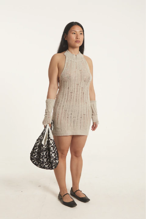 VESTIDO NIPO CORTO con mitones 0133 - CRUDO - comprar online