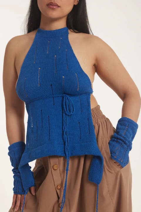 TOP CONCEPTO con mitones 0135 - AZUL - comprar online