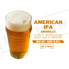 KIT DE INSUMOS AMERICAN IPA AMARILLO • 10 LITROS