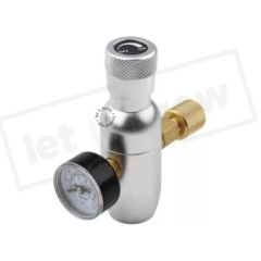 MINI REGULADORA DE Co2 • ROSCA 3/8 PARA CILINDRO + ADAPTADOR