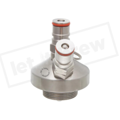 TAMPA PARA MINI KEG COM TERMINAIS PARA BALL LOCK • GÁS E LÍQUIDO na internet