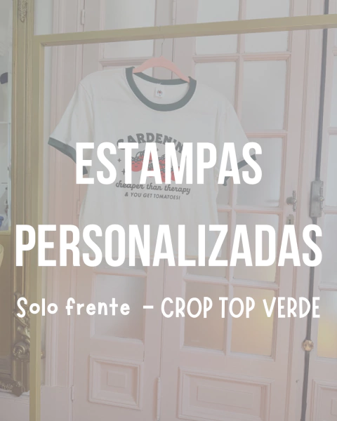 Crop top/Baby tee personalizado - comprar online