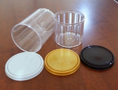 Pote Acrílico Cristal - PA 300 - Indicado para Brownies/Chocolates/Outros. Com Fechamento Hermético ( Vedação Perfeita ) - 300 ml - Caixa Com 24 unidades