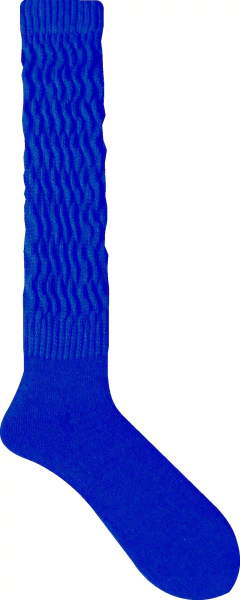 Meia Aeróbica Feminina Cano Alto ( Longo ) - 3/4 - 1 Par - Azul Royal Escuro