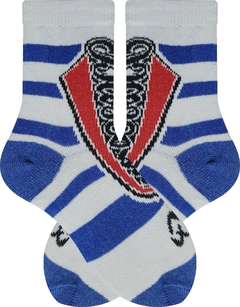 Meia Infantil Tamanho M ( Calça de 26 a 30 ) - 1 Par - Com Cano Alto ( Longo ) Estampada, Colorida, Divertida e Durável - Modelo 4