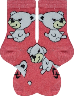 Meia Infantil Tamanho M ( Calça de 26 a 30 ) - 1 Par - Com Cano Alto ( Longo ) Estampada, Colorida, Divertida e Durável - Modelo 5