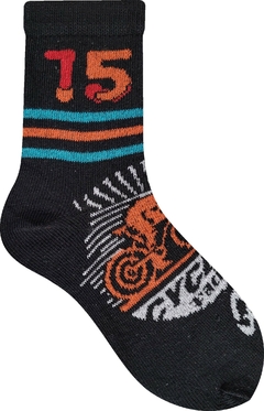 Meia Infantil Tamanho M ( Calça de 26 a 30 ) - 1 Par - Com Cano Alto ( Longo ) Estampada, Colorida, Divertida e Durável - Modelo 11
