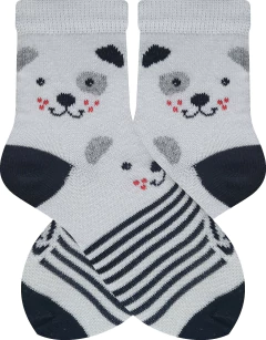 Meia Infantil Tamanho P ( Calça de 21 a 25 ) - 1 Par - Com Cano Alto ( Longo ) Estampada, Colorida, Divertida e Durável - Modelo 3