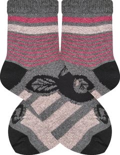 Meia Infantil Tamanho P ( Calça de 21 a 25 ) - 1 Par - Com Cano Alto ( Longo ) Estampada, Colorida, Divertida e Durável - Modelo 4