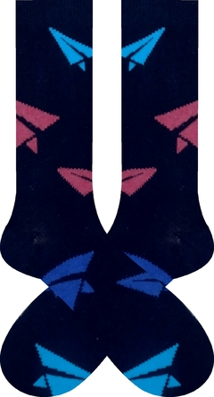 Meia Masculina Cano Alto Modelo Paperline