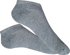 Meia Invisivel ( Sapatilha ) Canoa Feminina - 1 Par - Mescla de Cinza - Calça de 34 a 39 - comprar online