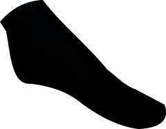 Meia Sapatilha Atoalhada Esportiva Masculina Sem Bordado - Preta - 1 Par