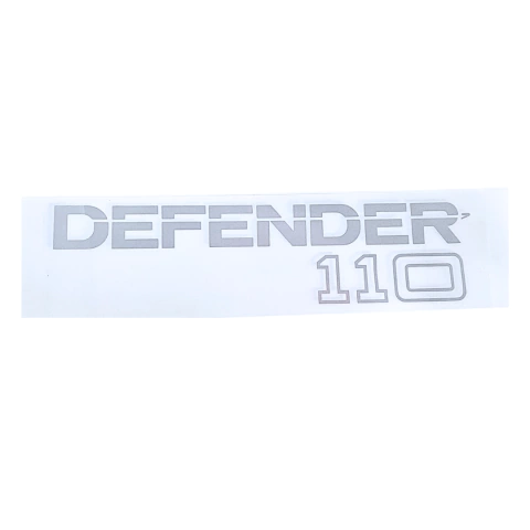 LOGOTIPO TRASEIRO " DEFENDER 110 " - COR PRATA