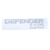 LOGOTIPO TRASEIRO " DEFENDER 110 " - COR PRATA