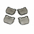 PASTILHA DE FREIO TRASEIRA (COM CHAPA ANTI- RUÍDO) PARA DEFENDER 110/130 TODAS - FERODO -SFP000280 -STC1277 -STC1601 na internet