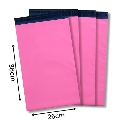 Envelope de segurança coex rosa 26cm x 36cm - Pacote com 250 unidades