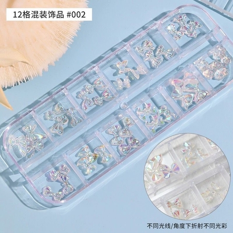 Adorno para Uña BC 1110 / Moño cristal blanco tornasol - comprar online