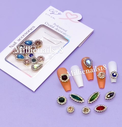 CITY GIRL -Deco Piedras Surtida / GO-M103