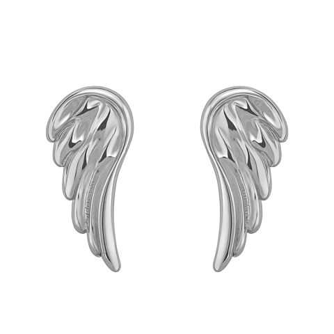Brinco Asa Angelical Banhado a Ródio 1,5cm - comprar online