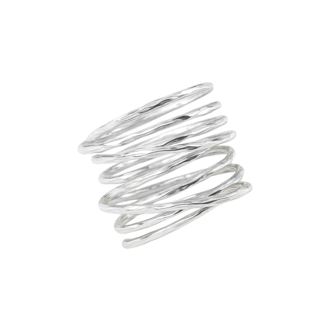 Anel de Mola Banhado a Ródio - comprar online