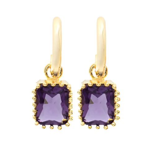 Brinco 2 em 1 de Click com Zircônia Quadrada Banhado a Ouro - comprar online