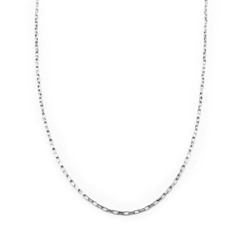 Corrente Masculina  70 Cm  Elo  Grumet  Cadeado  Aço  Inox  Dourado