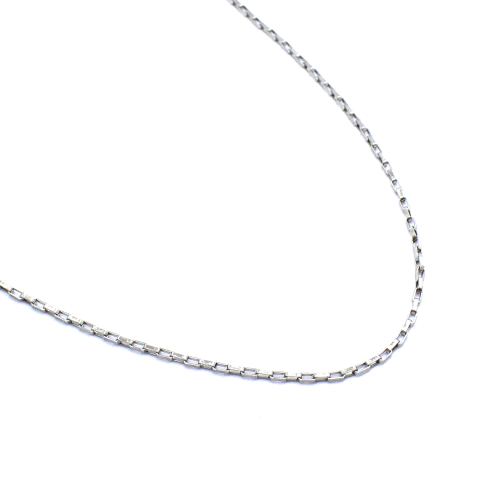 Corrente Masculina  Elo  Quadrado  Aço  Inox  Prata 58cm - comprar online