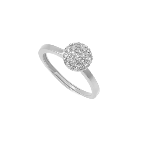 Anel Chuveirinho com Zircônia Banhado a Ródio - comprar online