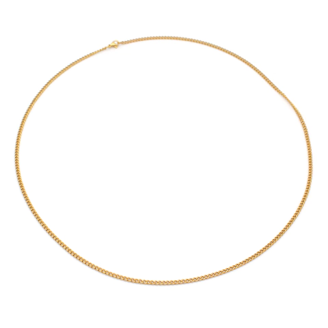 Colar Infantil De Aço Inox Com Elo Grumet 50cm Estilo E Resistência Para Os Pequenos