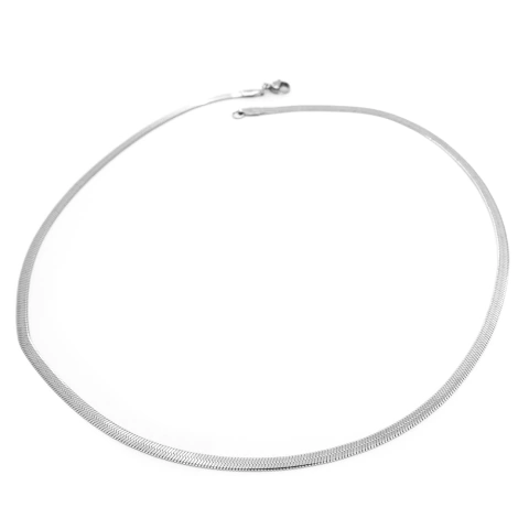 Colar Fita Lisa 60cm Em Aço Inox Design Delicado E Atemporal - comprar online