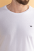 Camiseta Manga Longa Lisa Elastano Branco na internet