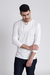 Camisa Bata Manga Longa Lisa Natural