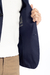 Blazer Casual Marinho de Algodão com Elastano Slim Fit - loja online
