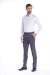Calça Alfaiataria Cinza com Elastano - comprar online