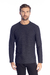 Malha Casual Gola Careca Canelada Cinza Escuro - comprar online