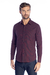 Camisa Vinho Micro Xadrez Casual Slim Fit Arrow
