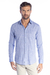 Camisa Casual Slim Fit de Algodão e Linho na internet