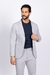 BLAZER SLIM FIT EM MOLETOM COM ELASTANO CINZA na internet