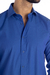 Camisa Maquinetada Azul Royal Manga Longa na internet