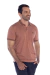 Polo salmão mescla