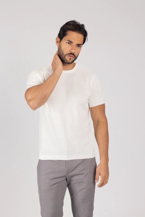 Camiseta Tricot Branca