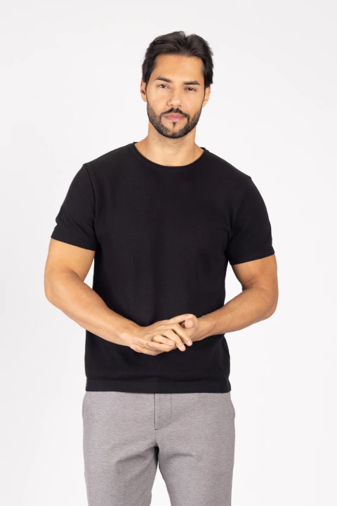 Camiseta Tricot Preto