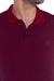 Polo vinho micro listra com elastano - comprar online