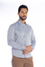 Camisa Azul Mescla Passa Fácil Slim Fit - Garbo - Loja Online de Moda Masculina